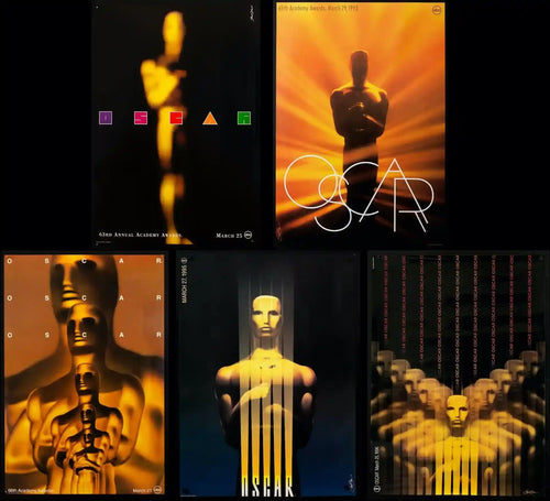 Group of 5 Academy Award Posters by Saul Bass Original Vintage Movie Poster