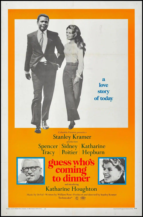 Guess Who's Coming to Dinner Original Vintage Movie Poster