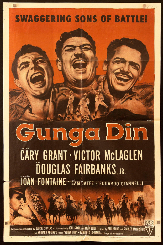 Gunga Din 1 Sheet (27x41) Original Vintage Movie Poster