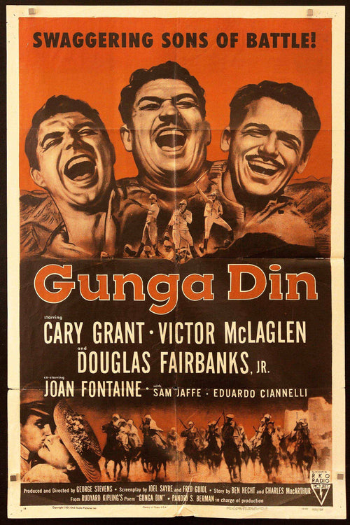 Gunga Din Original Vintage Movie Poster