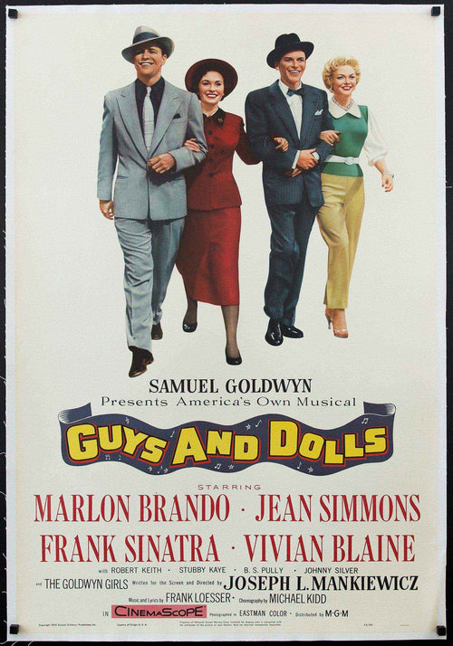 Guys and Dolls Original Vintage Movie Poster