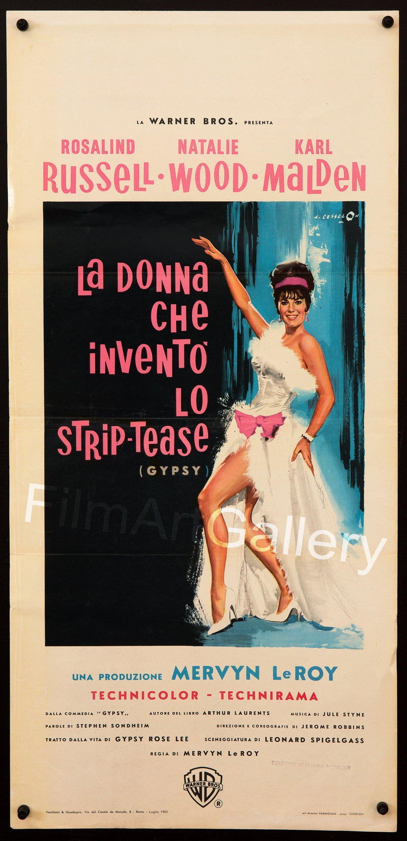 Gypsy Italian Locandina (13x28) Original Vintage Movie Poster