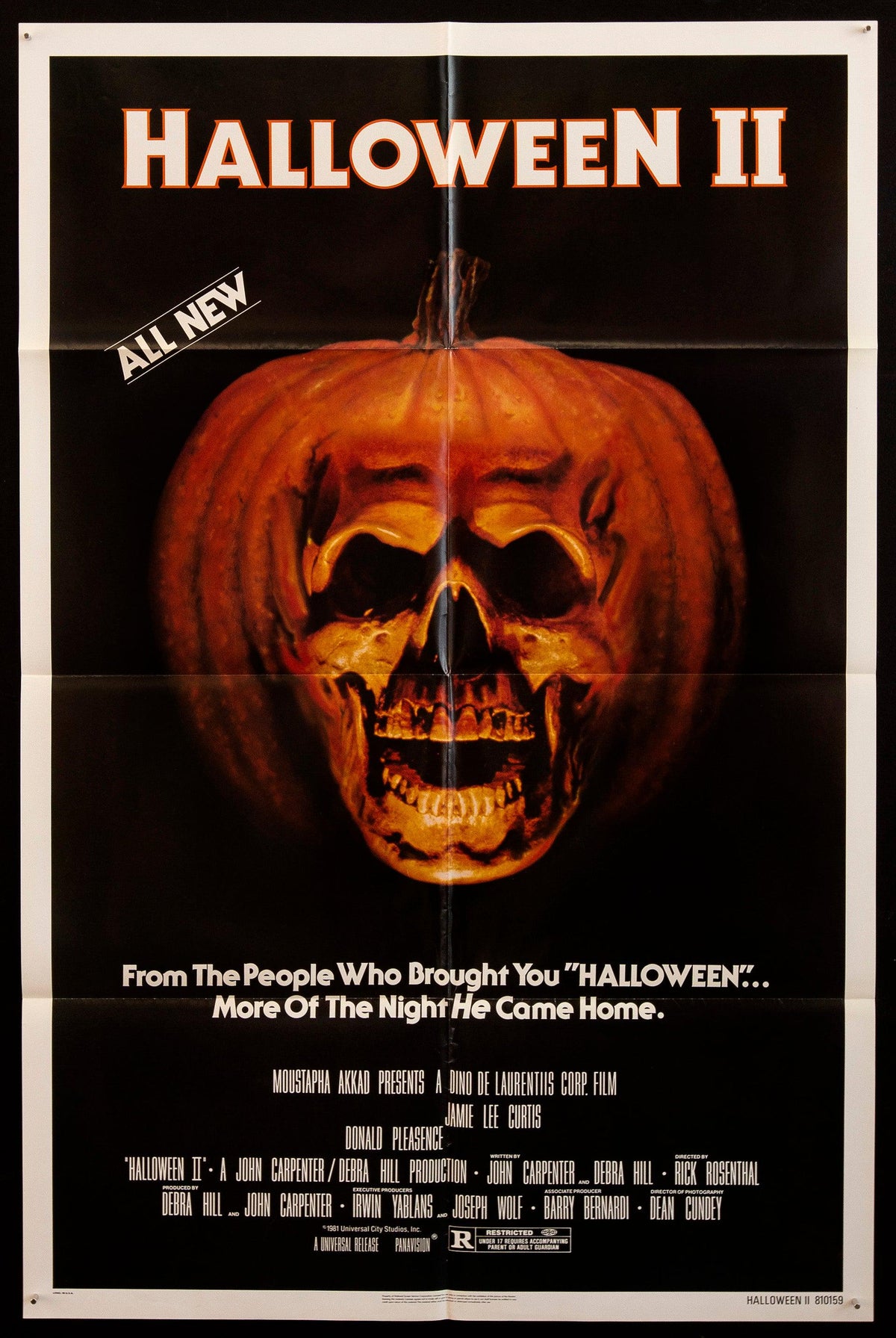 Halloween 2 1 Sheet (27x41) Original Vintage Movie Poster