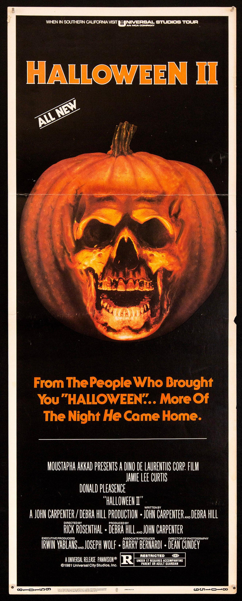 Halloween 2 Insert (14x36) Original Vintage Movie Poster