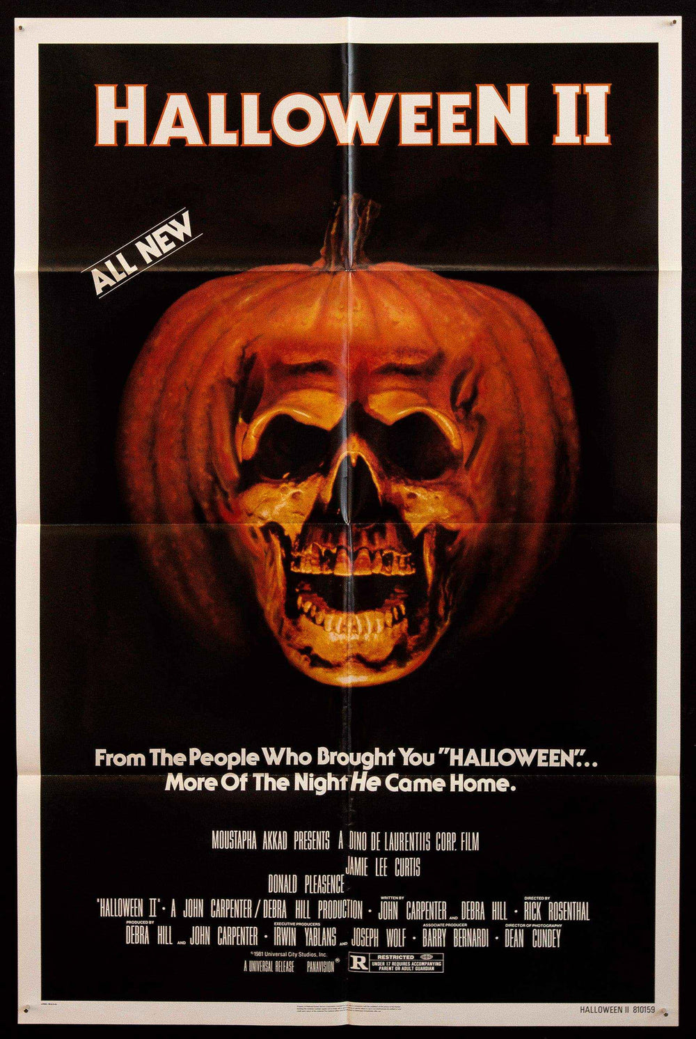 Halloween 2 Original Vintage Movie Poster