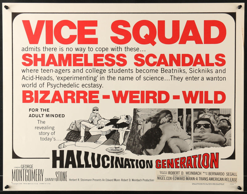 Hallucination Generation Half Sheet (22x28) Original Vintage Movie Poster