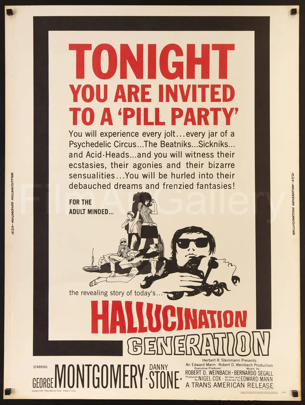 Hallucination Generation Original Vintage Movie Poster