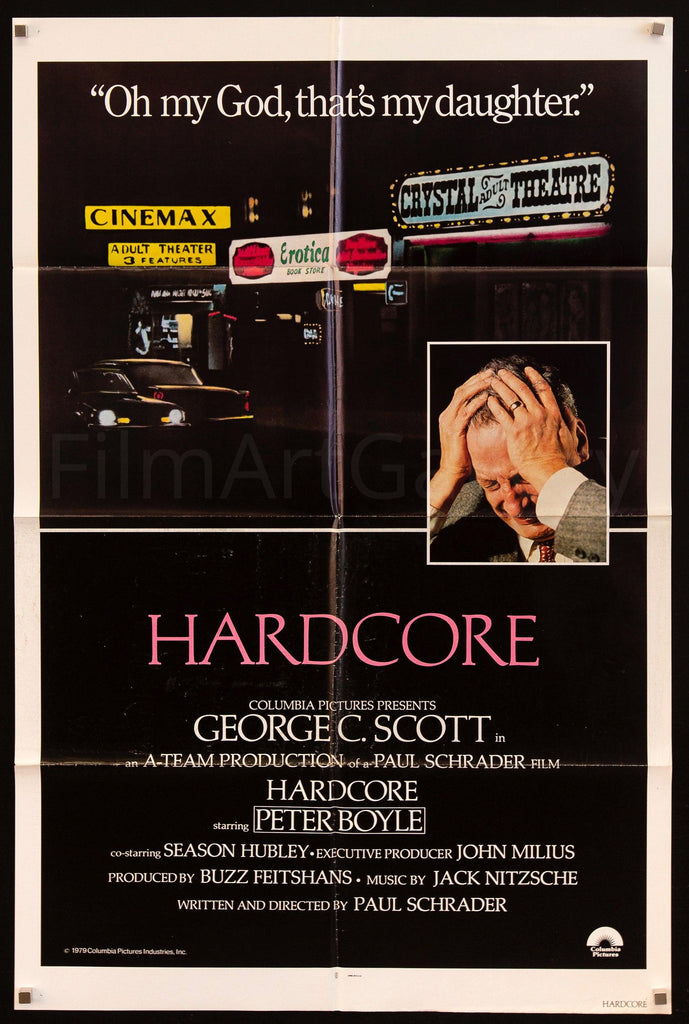 Hardcore 1 Sheet (27x41) Original Vintage Movie Poster