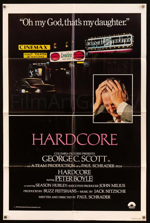 Hardcore Original Vintage Movie Poster