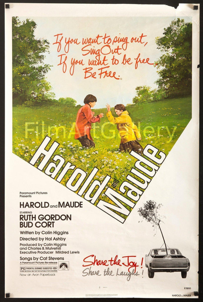 Harold and Maude 1 Sheet (27x41) Original Vintage Movie Poster