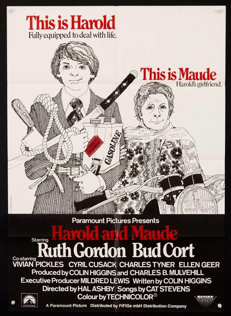 Harold and Maude German A1 (23x33) Original Vintage Movie Poster