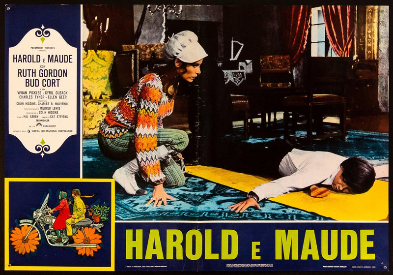 Harold and Maude Italian Photobusta (18x26) Original Vintage Movie Poster