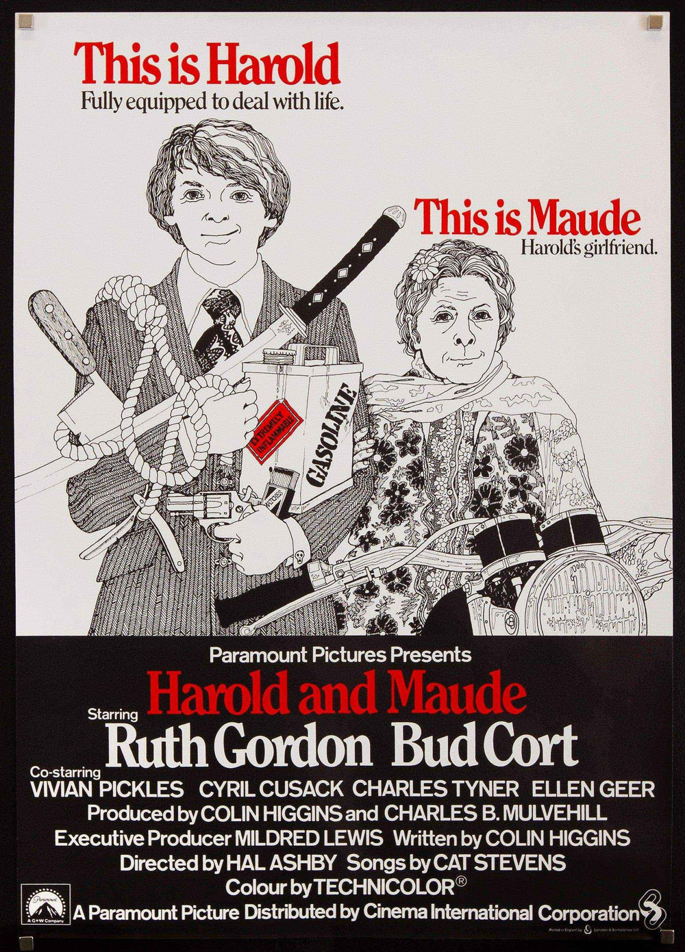 Harold and Maude Original Vintage Movie Poster