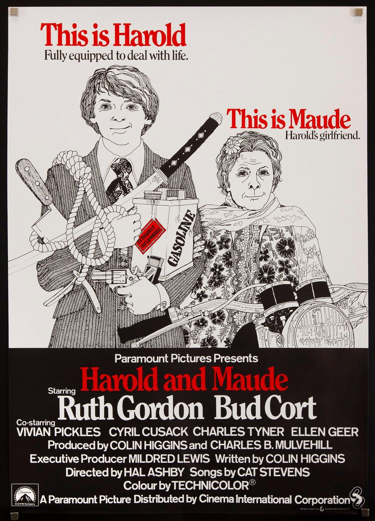 Harold and Maude Original Vintage Movie Poster