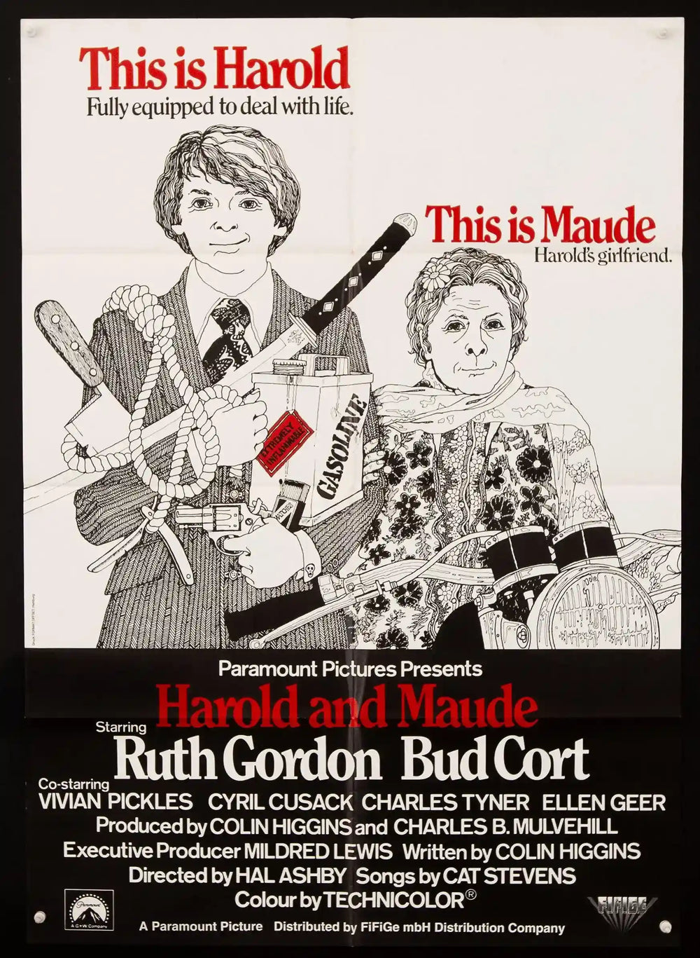 Harold and Maude Original Vintage Movie Poster