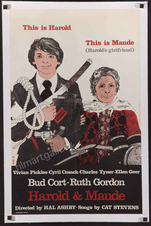 Harold and Maude Original Vintage Movie Poster