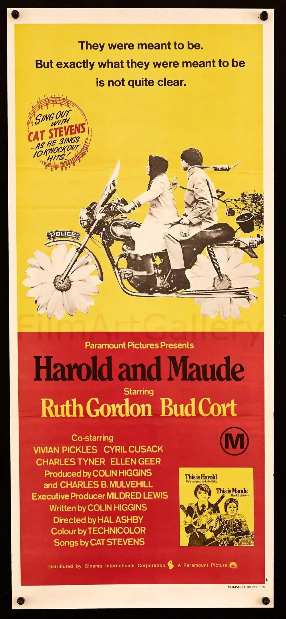 Harold and Maude Original Vintage Movie Poster