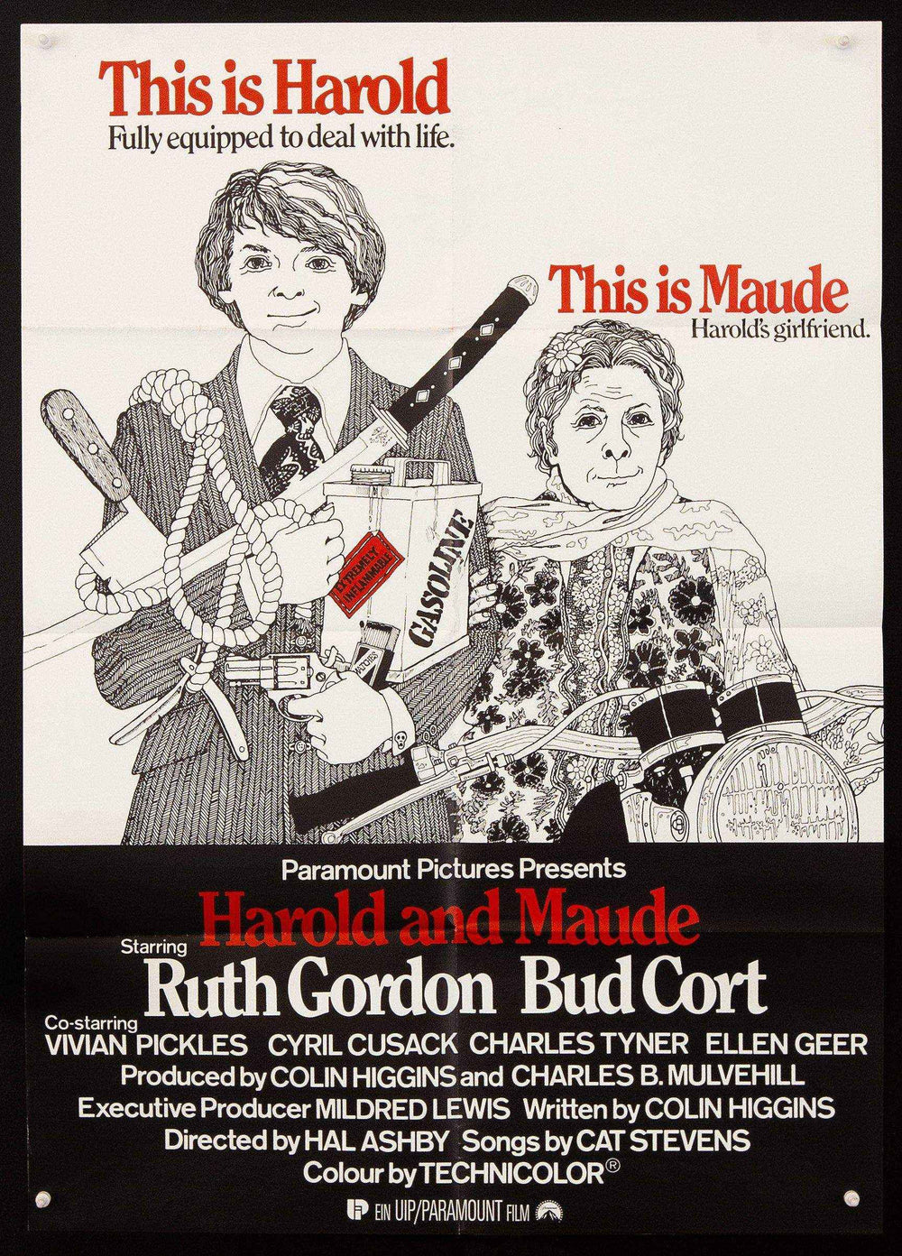 Harold and Maude Original Vintage Movie Poster