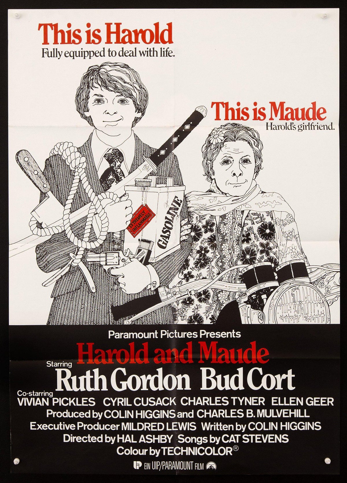 Harold and Maude Original Vintage Movie Poster