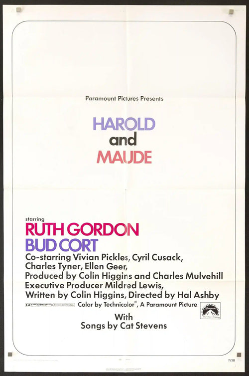 Harold and Maude Original Vintage Movie Poster
