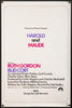 Harold and Maude Original Vintage Movie Poster