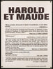 Harold and Maude Original Vintage Movie Poster