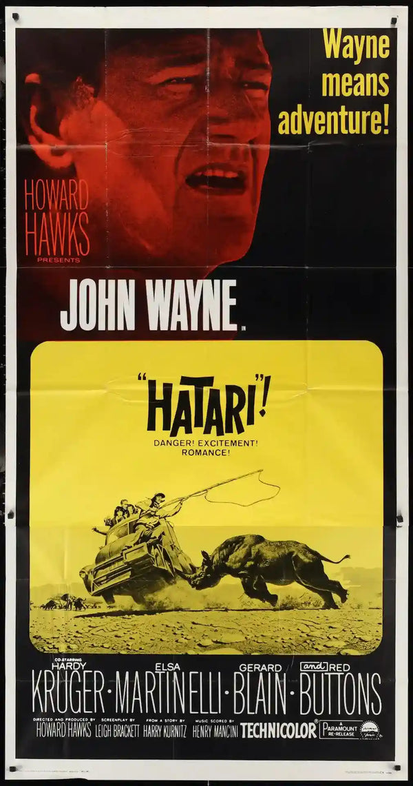 Hatari! Movie Poster 1967 RI 3 Sheet (41x81)