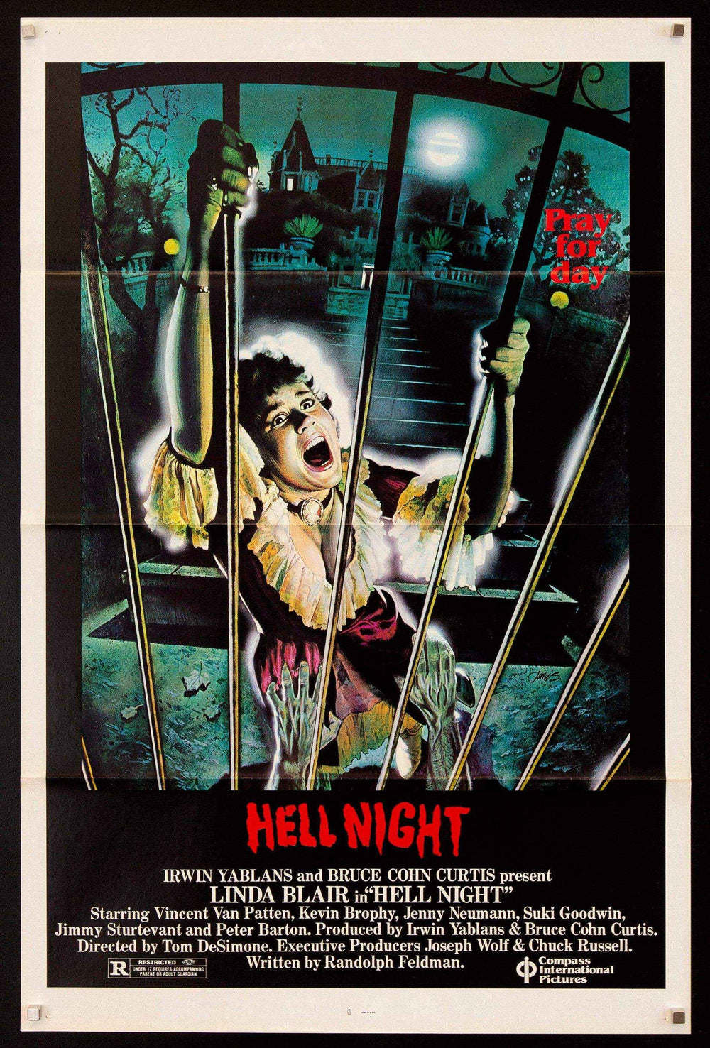 Hell Night Original Vintage Movie Poster