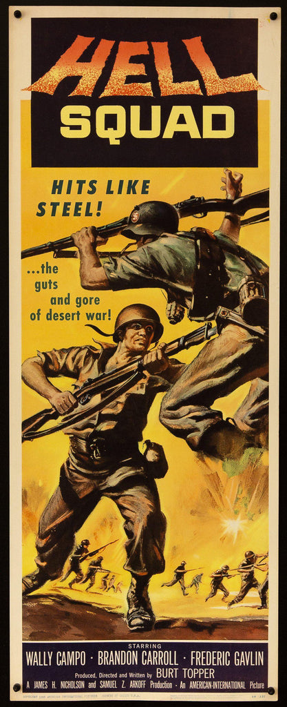 Hell Squad Insert (14x36) Original Vintage Movie Poster