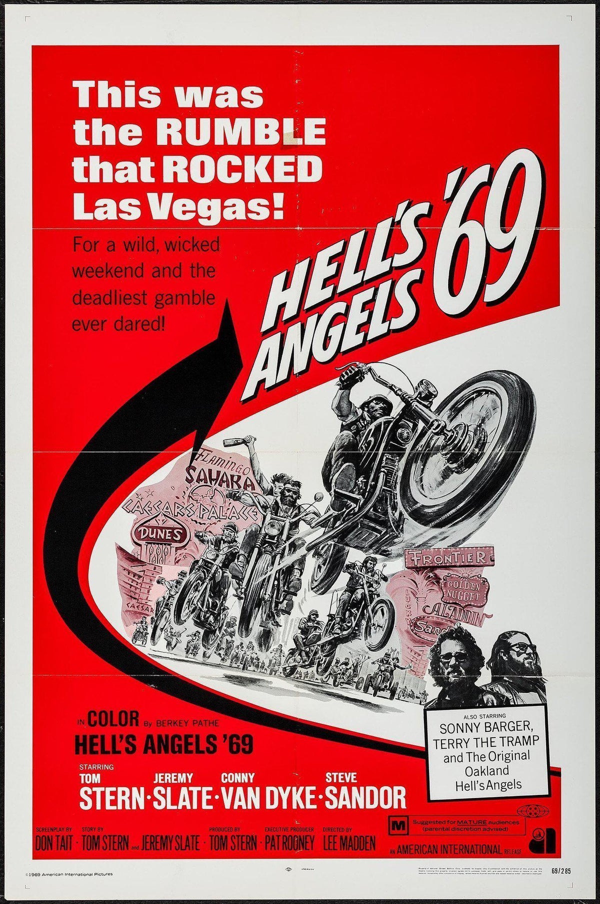 Hell&#39;s Angels &#39;69 1 Sheet (27x41) Original Vintage Movie Poster