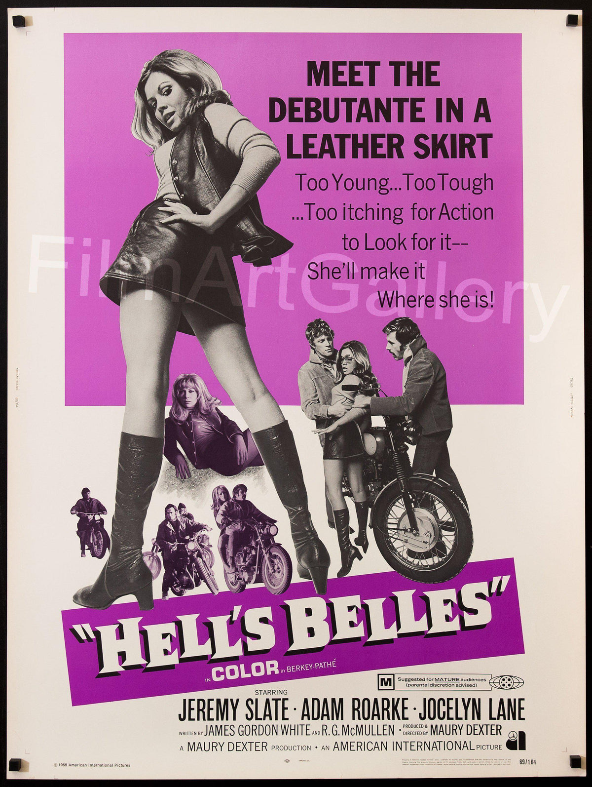 Hell&#39;s Belles U.S. 30x40 Original Vintage Movie Poster