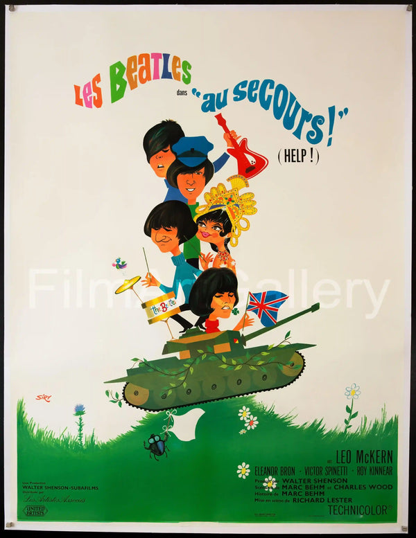 Help Movie Poster 1965 French 1 panel (47x63)
