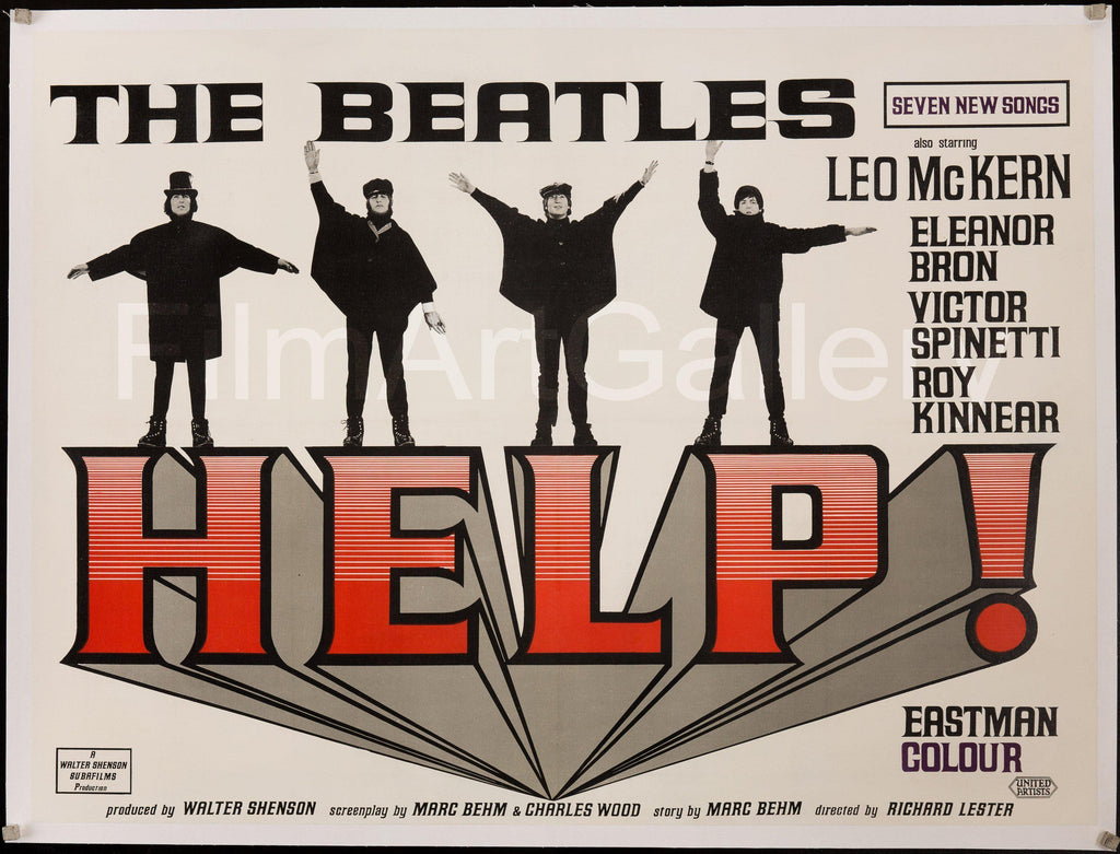 HELP!/BEATLES/オリジナル・ポスター/1965年英国映画/ビートルズ HELP!/BEATLES/オリジナル・ポスター/1965年英国映画/ビートルズ