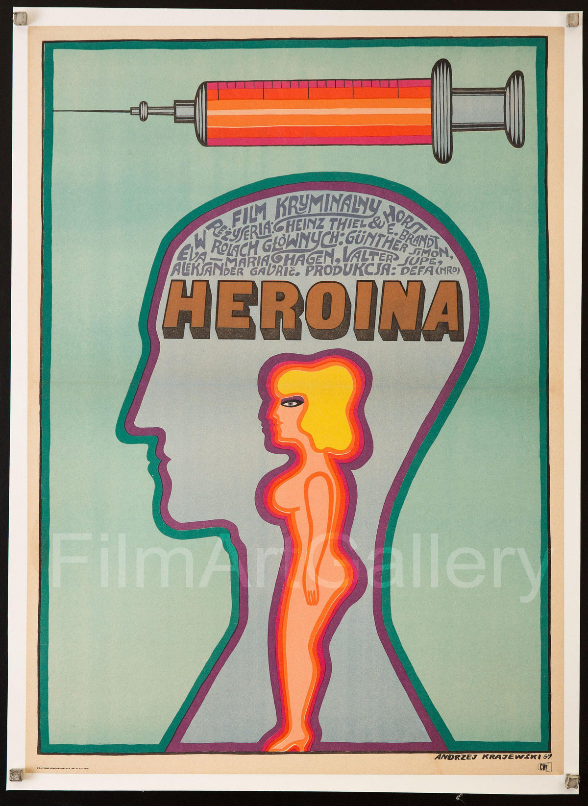 Heroin Original Vintage Movie Poster