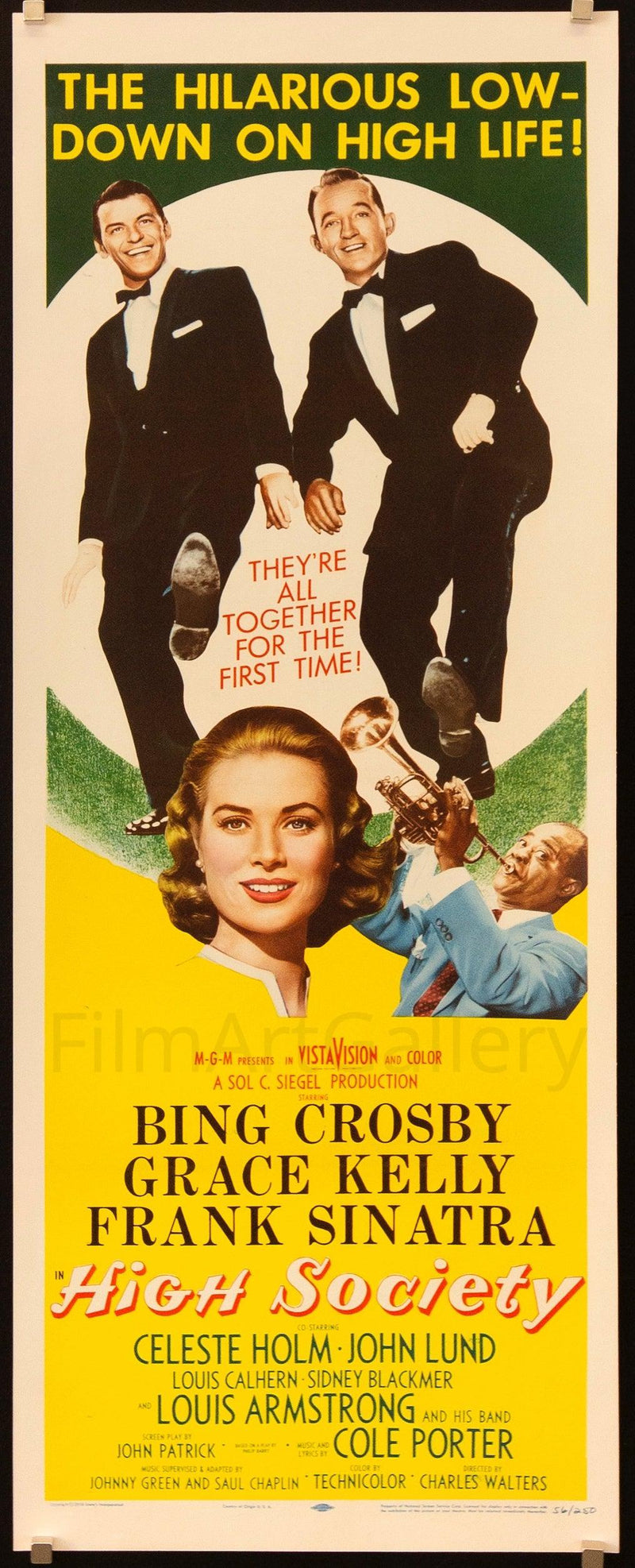 High Society Insert (14x36) Original Vintage Movie Poster