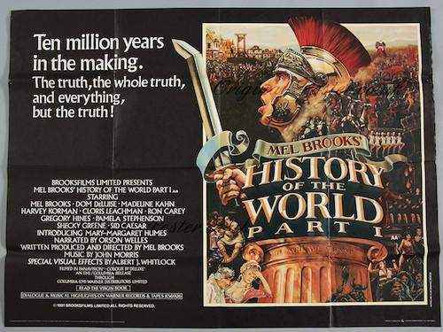 History of the World Part 1 Original Vintage Movie Poster