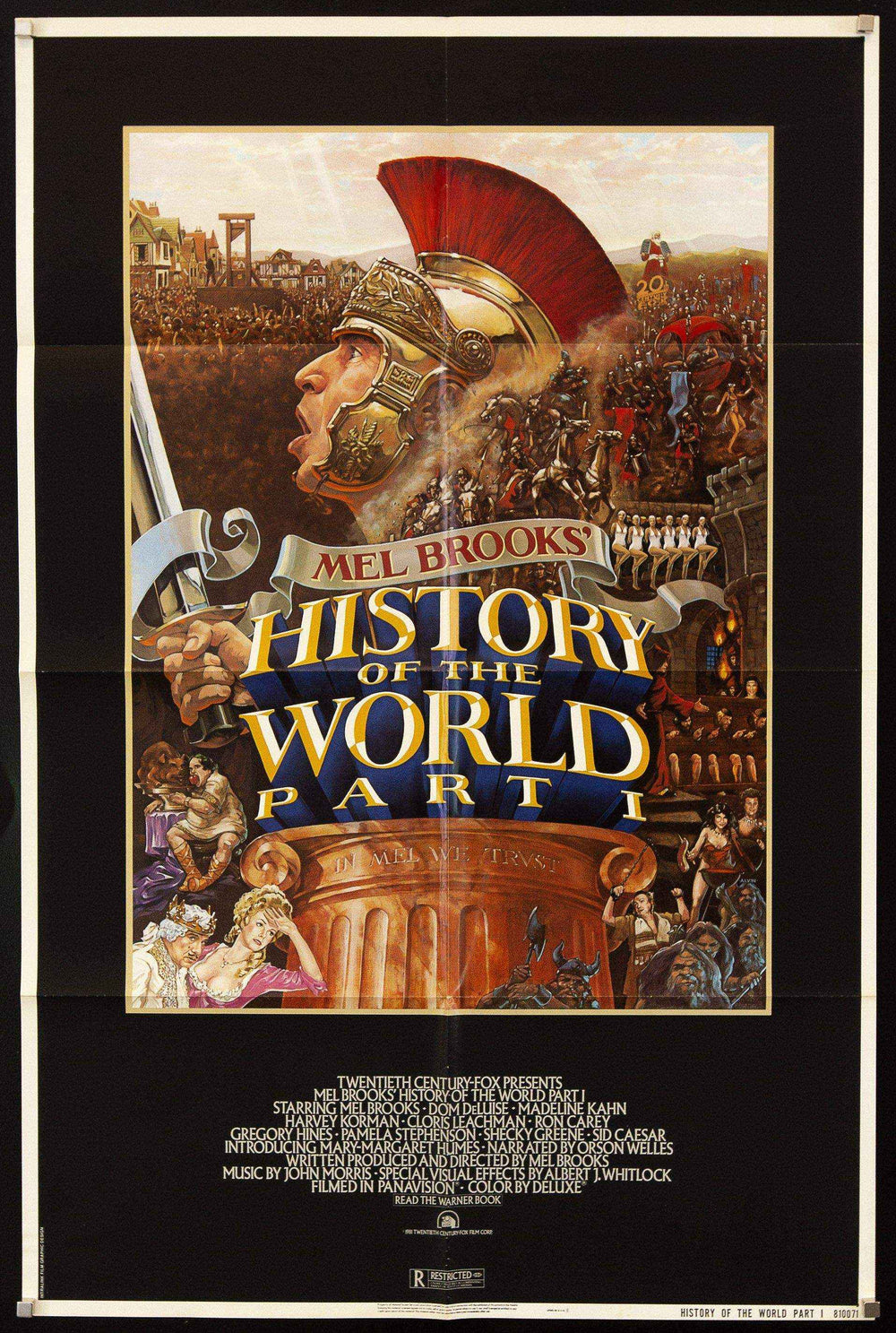 History of the World Part 1 Original Vintage Movie Poster