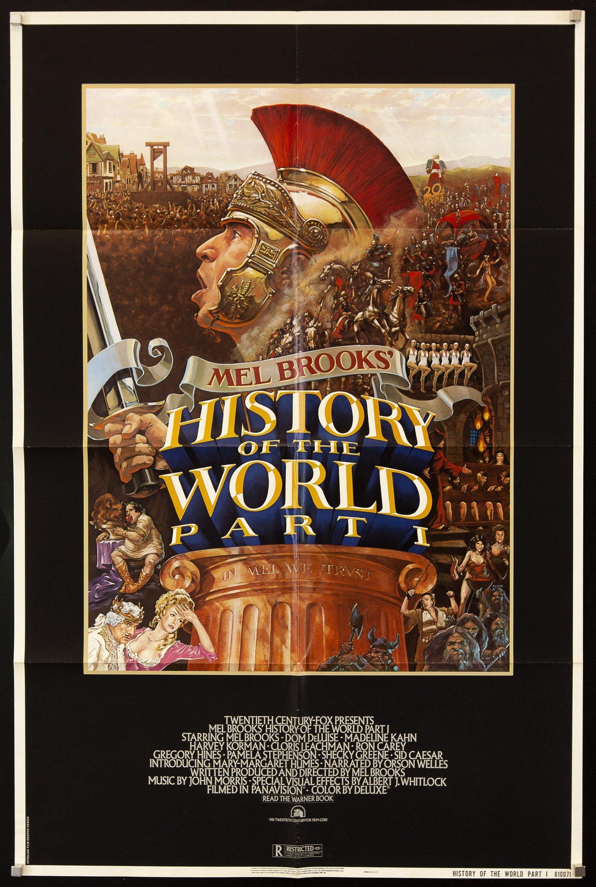 History of the World Part 1 Original Vintage Movie Poster