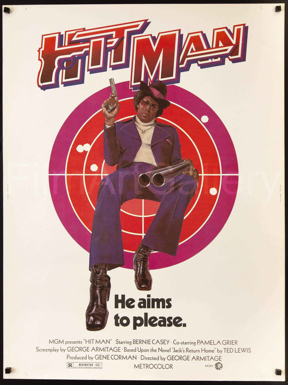 Hit Man Original Vintage Movie Poster