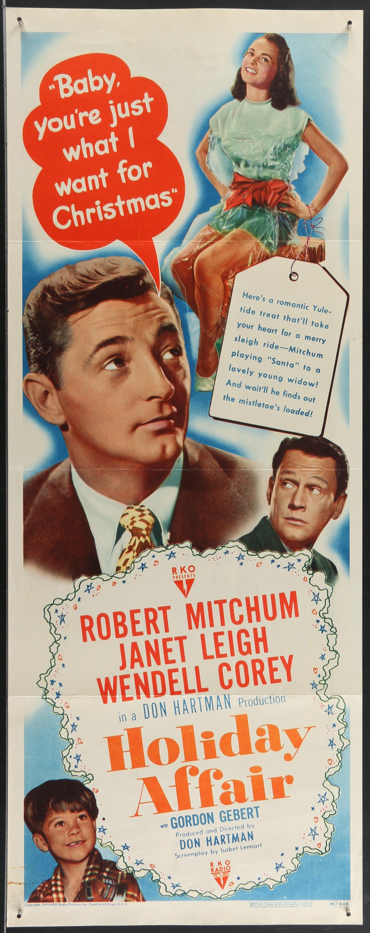 Holiday Affair Original Vintage Movie Poster