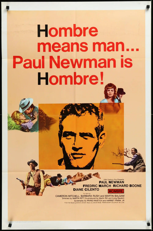 Hombre Original Vintage Movie Poster
