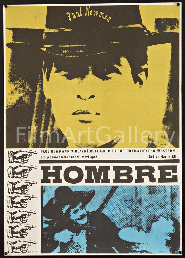 Hombre Original Vintage Movie Poster