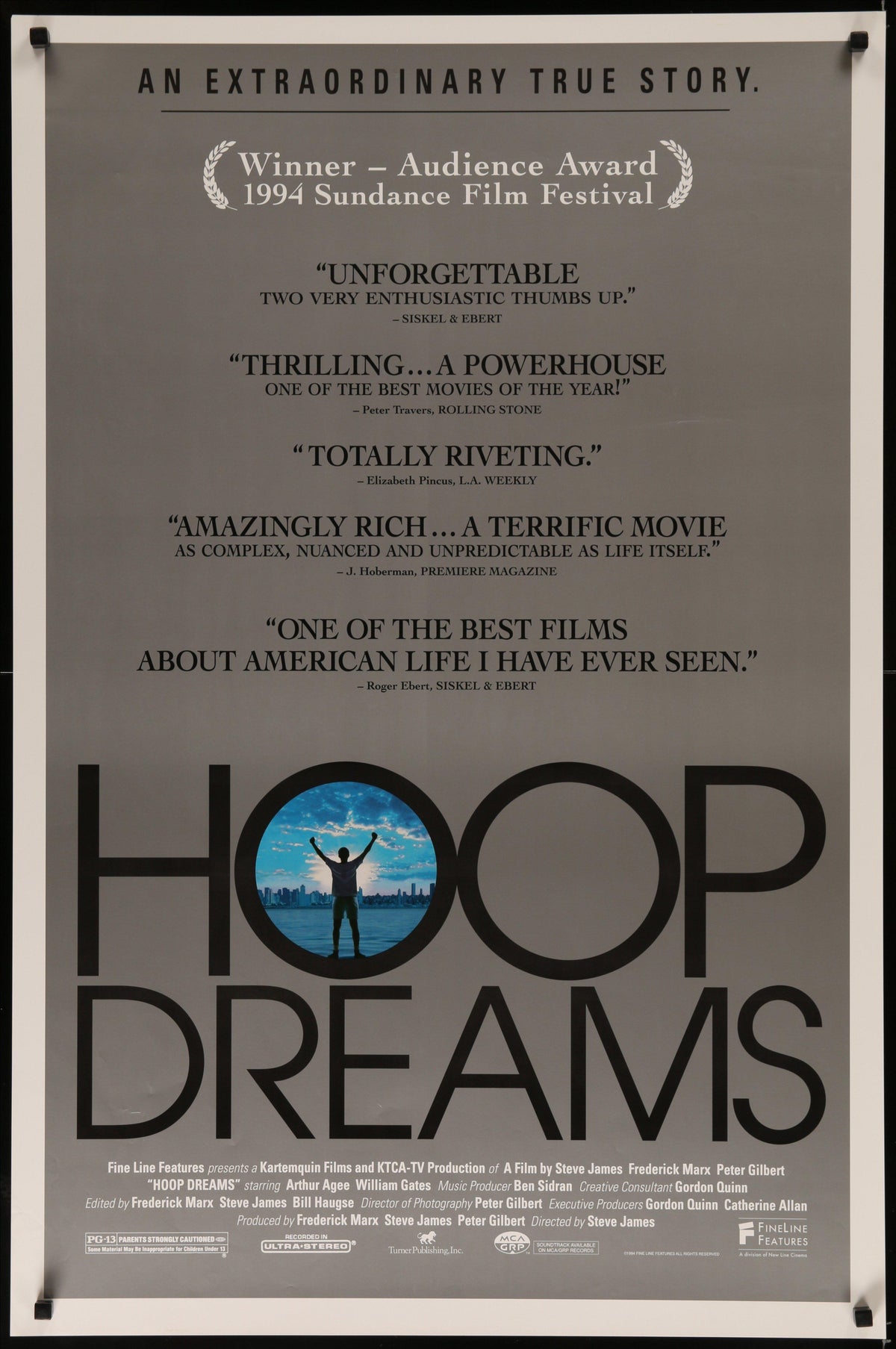 Hoop Dreams Original Vintage Movie Poster