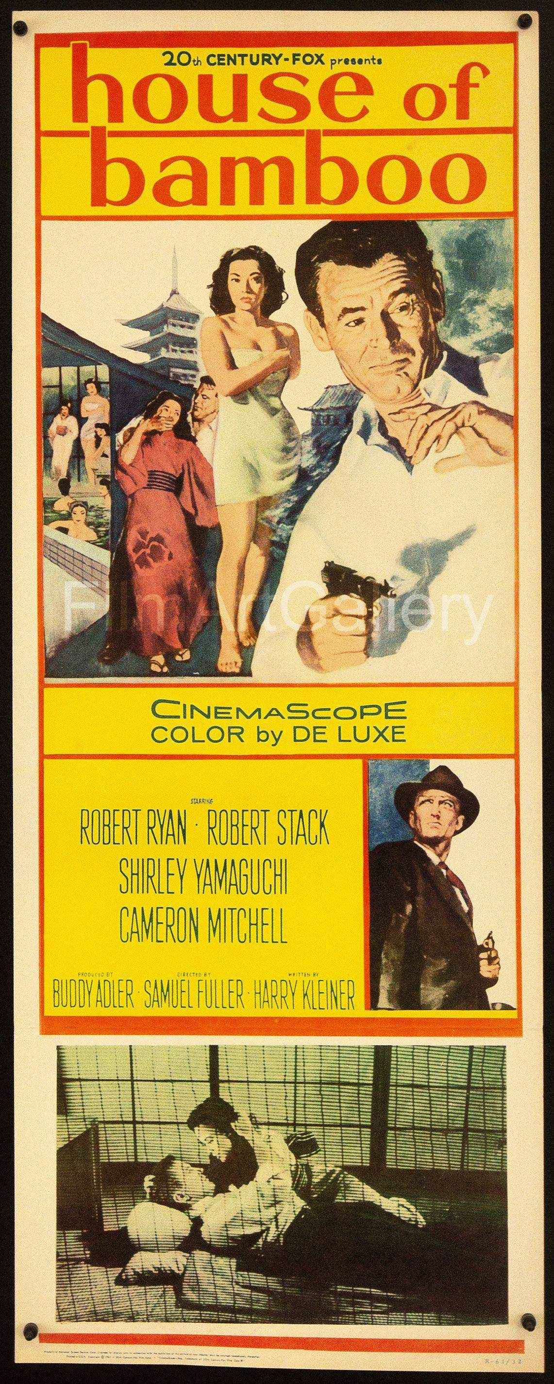 poster bambus House of Bamboo Movie Poster 1961 RI Insert (14x36)