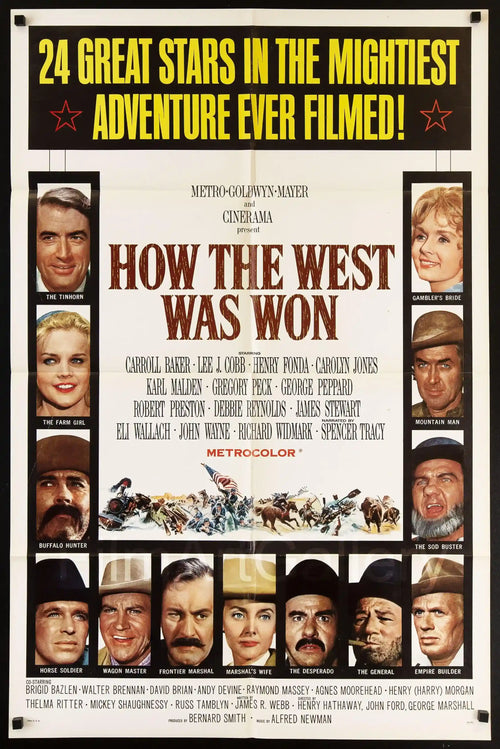 How the West Was Won Original Vintage Movie Poster