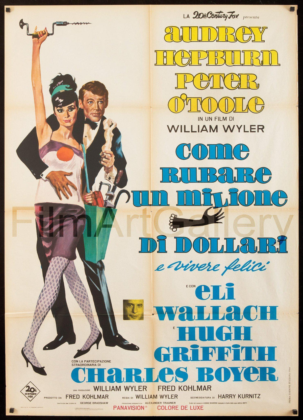 How to Steal A Million Italian 2 foglio (39x55) Original Vintage Movie Poster