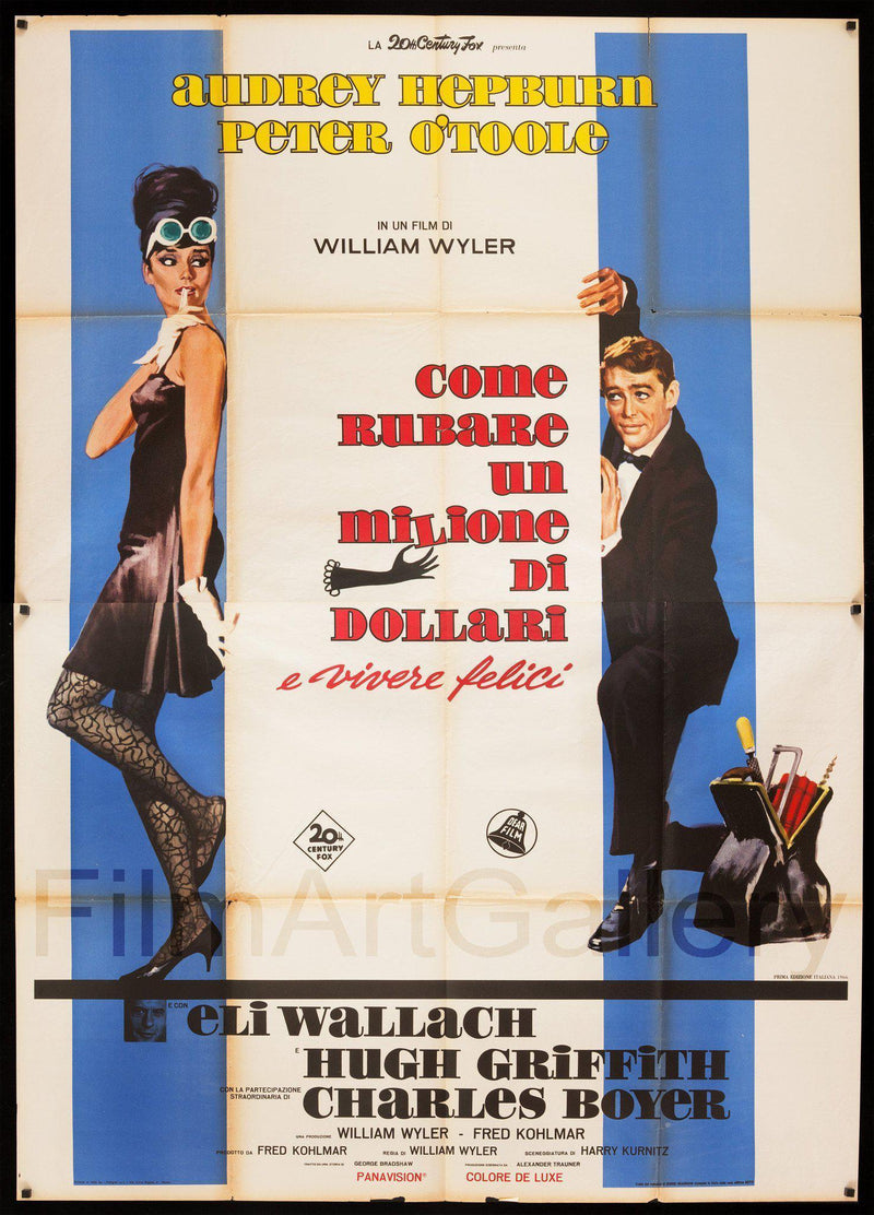 How to Steal A Million Italian 4 foglio (55x78) Original Vintage Movie Poster