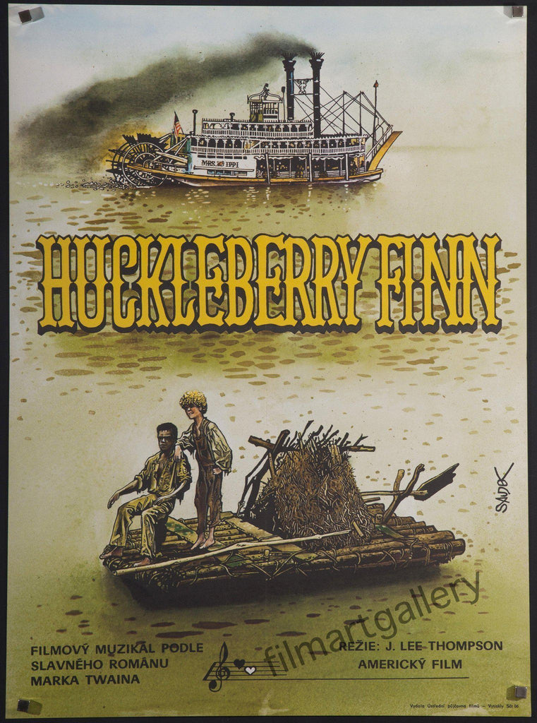 Huckleberry Finn Czech (23x33) Original Vintage Movie Poster