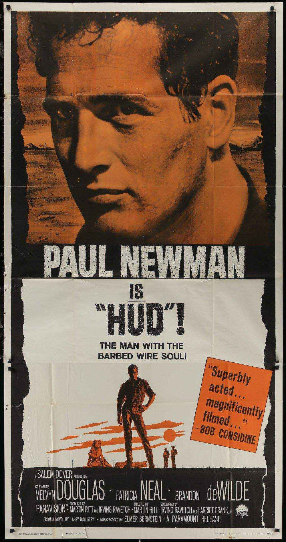 Hud Original Vintage Movie Poster