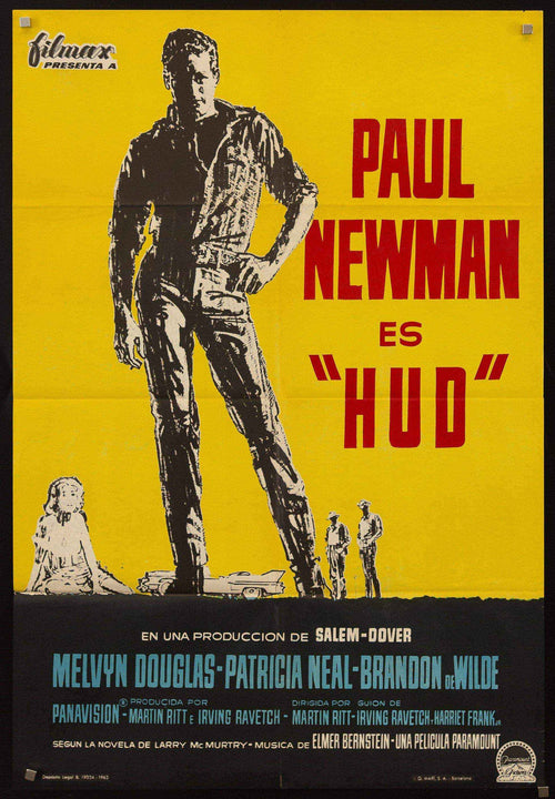Hud Original Vintage Movie Poster